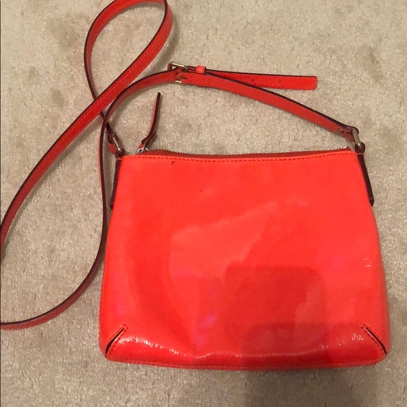 Neon Orange Kate Spade Crossbody purse. - Picture 3 of 4